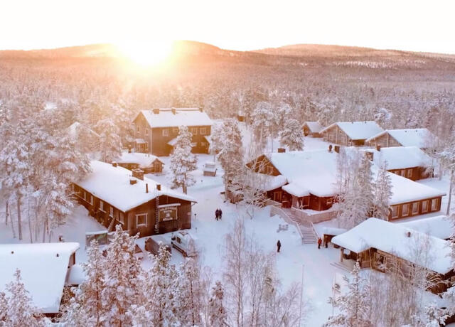 Wilderness Hotel Nellim, winter Lapland Finland cozy hotel